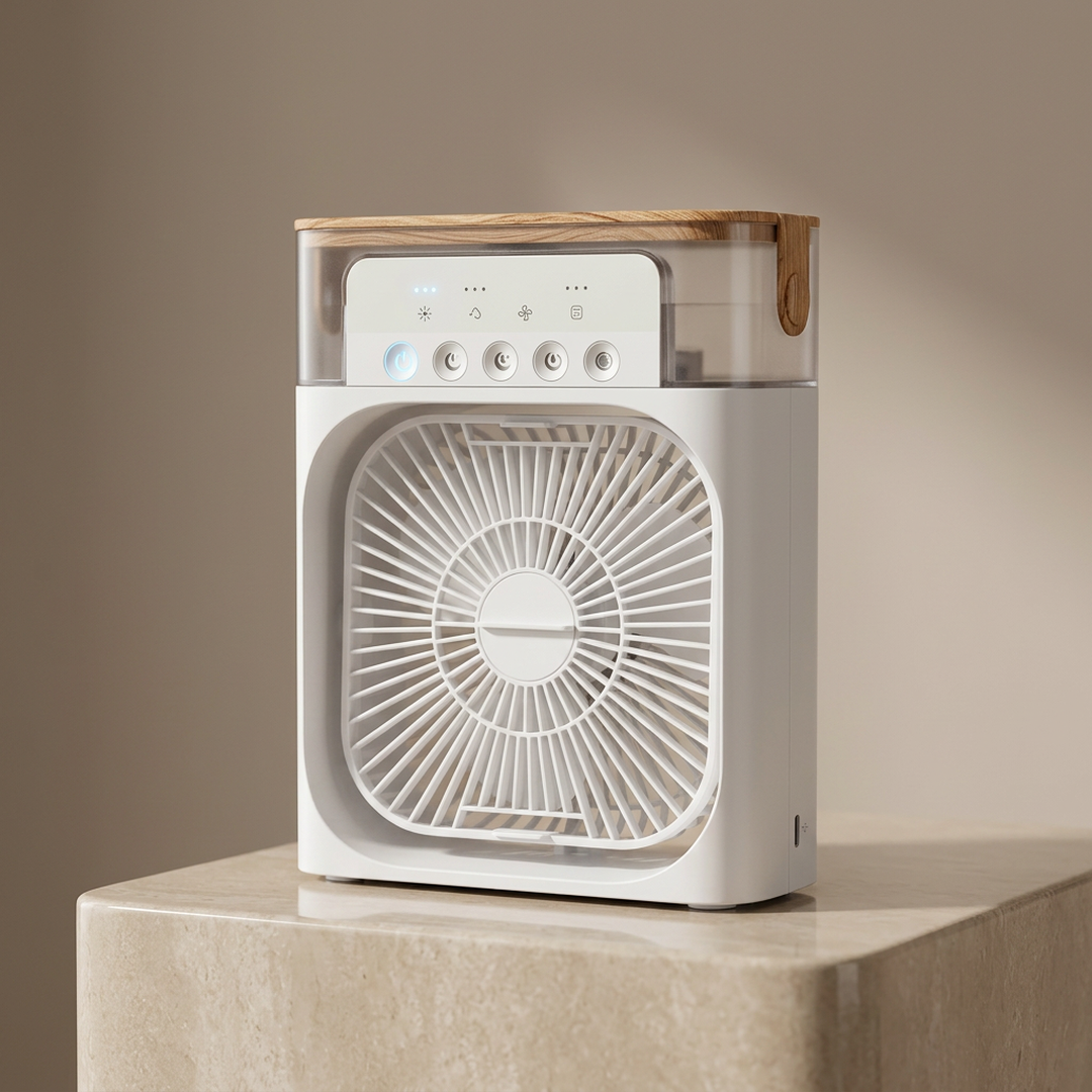 Smart Portable Air Cooler Fan with Adjustable Speed for Home, Office & Bedroom